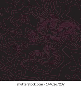 Topographic map lines background. Abstract vector illustration. Contour vector map.