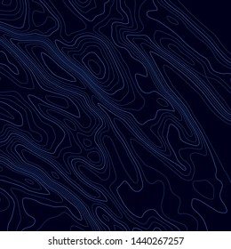 Topographic map lines background. Abstract vector illustration. Contour vector map.