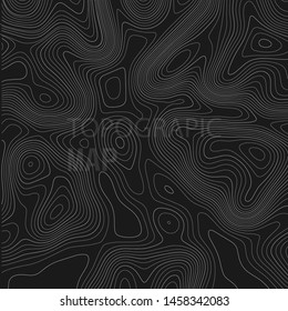 Topographic map lines background. Abstract vector illustration.