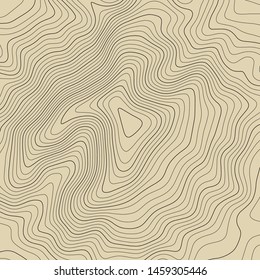 Topographic map lines background. Abstract vector illustration.