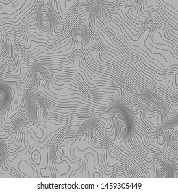Topographic map lines background. Abstract vector illustration.