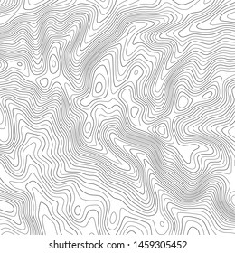 Topographic map lines background. Abstract vector illustration.