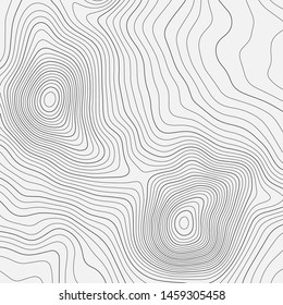 Topographic map lines background. Abstract vector illustration.