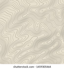 Topographic map lines background. Abstract vector illustration.