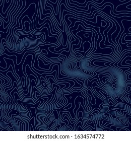 Topographic map lines background. Abstract vector illustration.