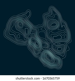 Topographische Kartenlinien, Hintergrund. Abstrakte Vektorillustration Illustration.