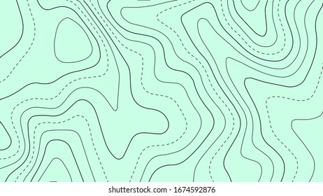 Topographic map lines background. Abstract vector illustration.