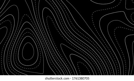Topographic map lines background. Abstract vector illustration.