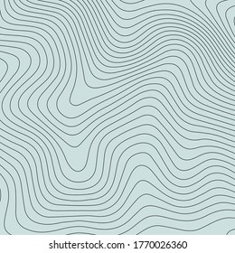 Topographic map lines background. Abstract vector illustration.