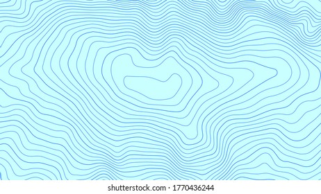 Topographic map lines background. Abstract vector illustration.