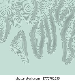 Topographic map lines background. Abstract vector illustration.
