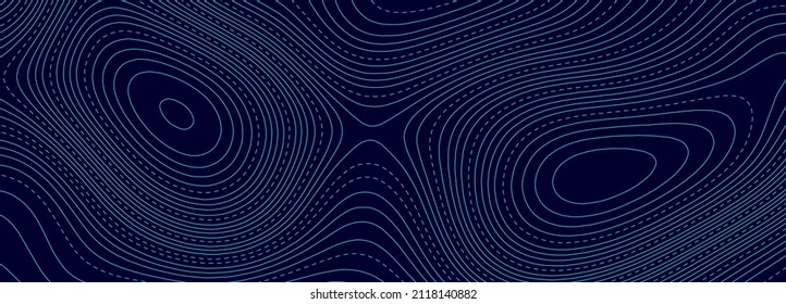 Topographic map lines background. Abstract vector illustration.