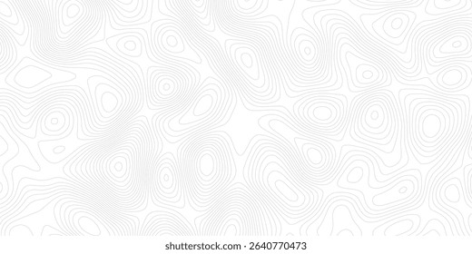 Topographic map lines background. Abstract vector illustration World Map Vintage Old-Style. Topographic contour map The black on white contours vector topography