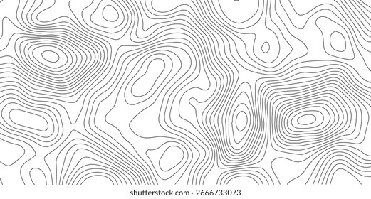 Fondo de líneas de mapa topográfico. Ilustración vectorial Abstractas.
