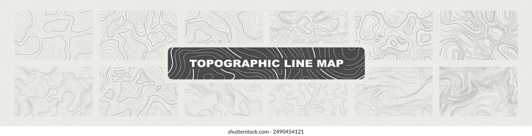 Topographic map lines, contour background. Background of the topographic map. Image grid geographic relief topographic contour line maps cartography texture