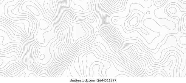 Topographic Map Lines Pattern, Vector Illustration.