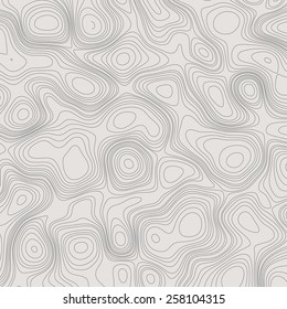 Topographic map. Monochrome linear vector background. 