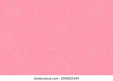 Topographic map with mountain relief, contur abstract wavy lines, top view land