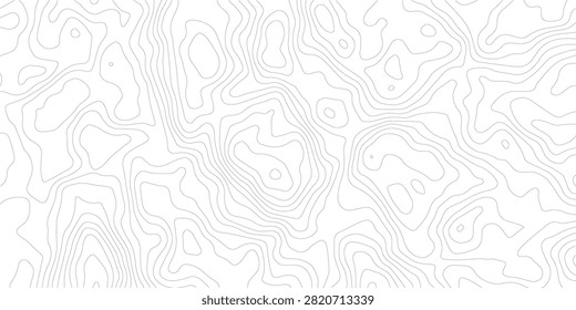Topographic map pattern with isolines indicating geographical relief. Minimalist graphic design element suitable for web backgrounds or print.
