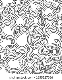 Topographic Map Pattern. Vector Background
