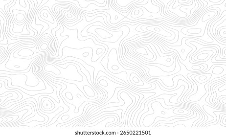 Topographic map patterns vector illustration, White abstract topography line map. Vintage outdoors map style. World map Template. 