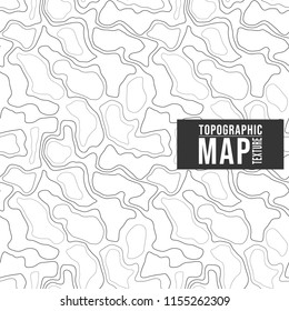 Topographic map. Seamless background with contour lines texture. Vector illustration.
