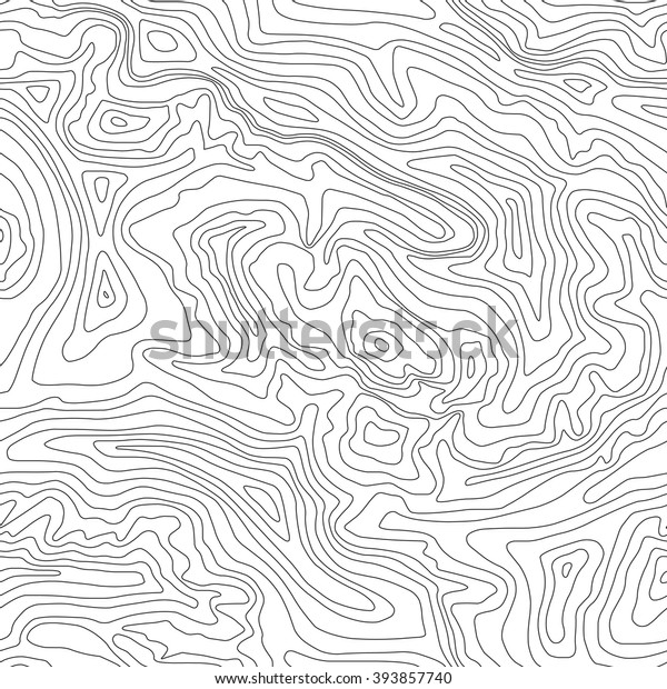 Topographic Map Seamless Pattern Line Design Stock Vector (Royalty Free ...