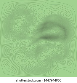 topographic map of the square on a green background