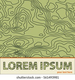 Topographic map texture. Wavy abstract graphic background. 