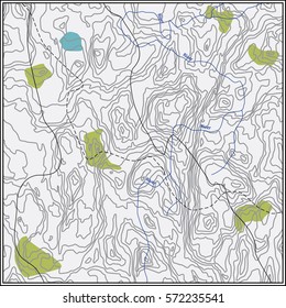 Topographic map texture. Wavy abstract graphic background.  EPS 8