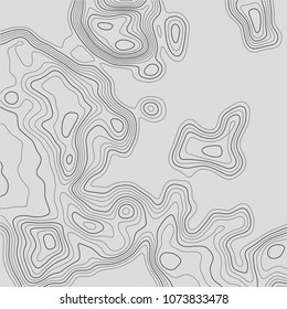 Topographic map. Topographical background. Linear graphics. Vector illustration.