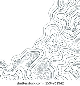 
topographic map vector, abstract elevation lines isolated on white background