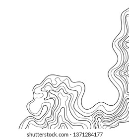 topographic map ,vector , abstract height lines on white background