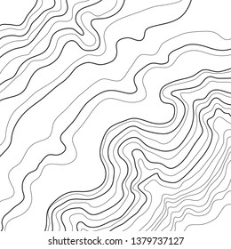 Topographic Map Contour Lines Stock Vector (Royalty Free) 288945632 ...