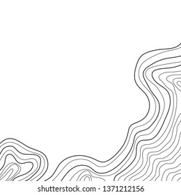 topographic map ,vector , abstract lines on white background