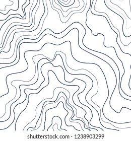 topographic map vector illustration, abstract lines on white background