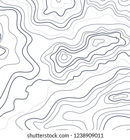 topographic map vector illustration, abstract lines height background