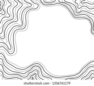 topographic map, vector illustration, abstract height lines