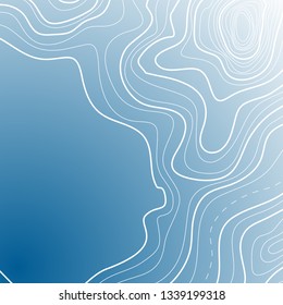 topographic map vector illustration, abstract, line height ,background