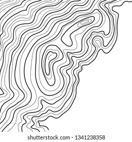 topographic map vector illustration, abstract height lines