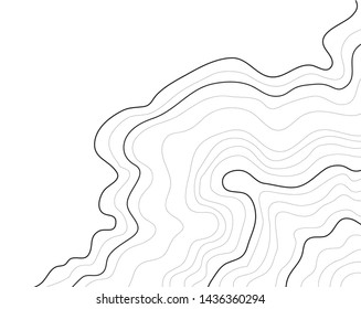 topographic map ,vector illustration , abstract height lines