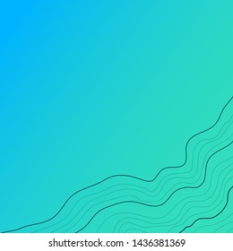 topographic map ,vector illustration , abstract height lines isolated on blue background