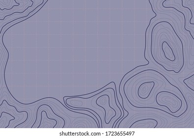 topographic map vector illustration, abstract height lines isolated on a gray background