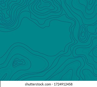 topographic map vector illustration abstract height lines isolated on a green background