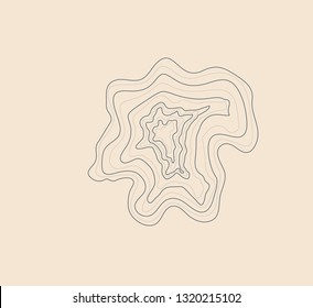 topographic map, vector illustration, background, light brown