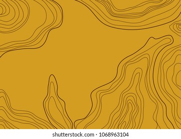 topographic map, vector illustration ,light brown background