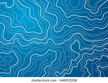 topographic map , vector illustration on blue background