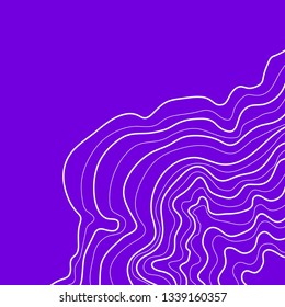 topographic map vector illustration, purple background