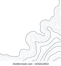 topographic map , vector,abstract height lines on white background
