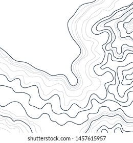 topographic map ,vector,isolated on white background